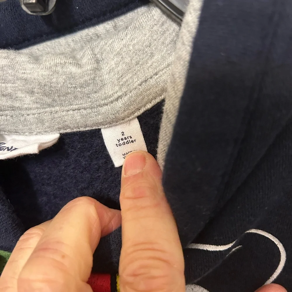 GAP Kids Navy Hoodie with‎ Cartoon Design